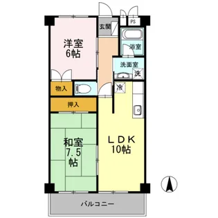 メゾンドール21【2階】の間取り