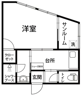 UNIBIANTESUEMACHI【205号室】の間取り