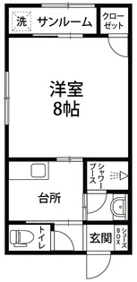 UNIBIANTESUEMACHI【103号室】の間取り