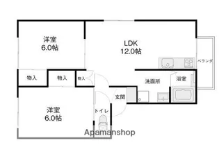 パコン泉野【D210号室】の間取り