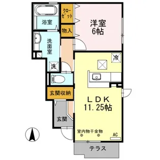 オノール【1階】の間取り