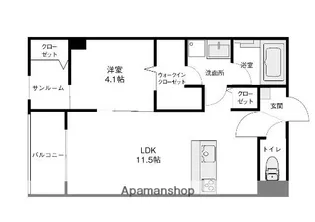エスペランサ【206号室】の間取り