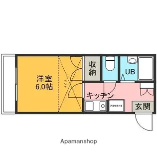 イエロー・モナーク【205号室】の間取り
