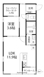 アルコ・イーリス【206号室】の間取り
