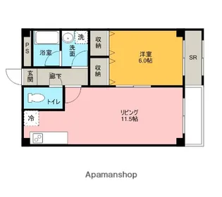 エルドラード55【305号室】の間取り