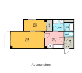 アコスハイム【301号室】の間取り