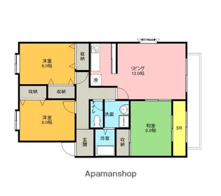 マノワール矢木【203号室】の間取り