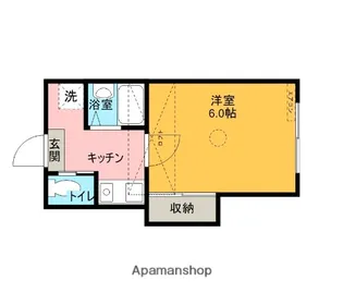 アタンシオン【107号室】の間取り