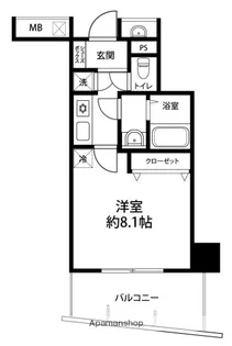 ヴァンデュール金沢駅前【204号室】の間取り