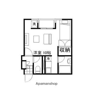 クルエボヌール駅前【4階】の間取り