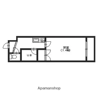 1Kの間取り画像