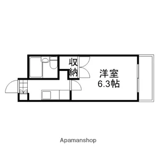 ガーデンハイム扇町【308号室】の間取り