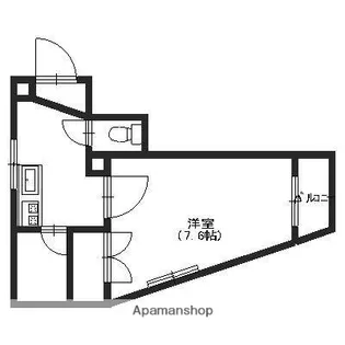ガーデンハイム扇町【101号室】の間取り