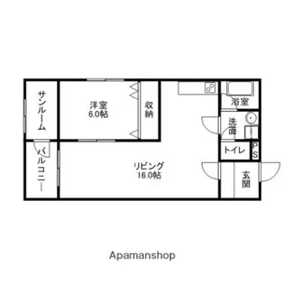 COMODO KANAZAWA EKIMAE (コモド金沢駅前)【302号室】の間取り