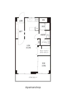 COMODO KANAZAWA EKIMAE (コモド金沢駅前)【3階】の間取り