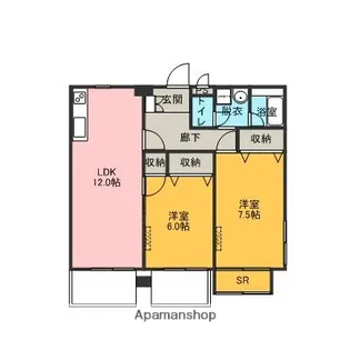 COMODO KANAZAWA EKIMAE (コモド金沢駅前)【503号室】の間取り