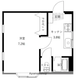 キャッスル8【101号室】の間取り