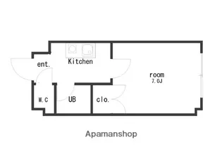 サンヴェール森山【105号室】の間取り