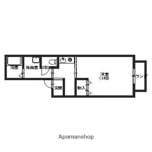 ヴェルナティオ【105号室】の間取り