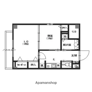 ファーストレーベン六枚町【703号室】の間取り