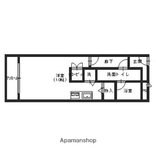 ファーストレーベン昭和町【502号室】の間取り