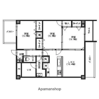 ファーストレーベン昭和町ANNEX【201号室】の間取り