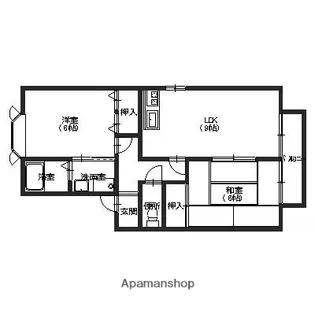 ジョリエス【107号室】の間取り