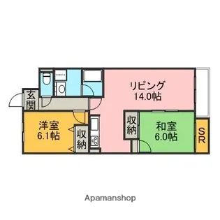 クレアール2000【102号室】の間取り