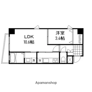 ラ・ペジブル武蔵【701号室】の間取り