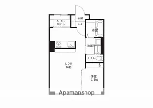 サンク・アムール【305号室】の間取り