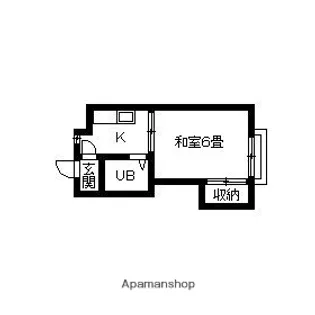 アルカディア31 弐番館【1階】の間取り