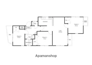 メゾン横山【402号室】の間取り