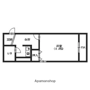 サンライズ山善【302号室】の間取り