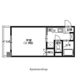 グラウィス【4A号室】の間取り