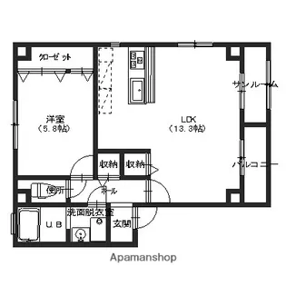グラシアス K【202号室】の間取り