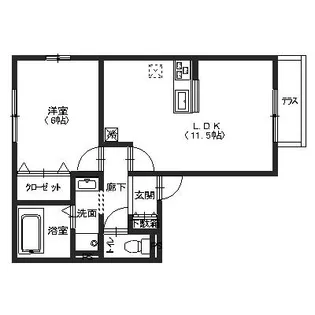 グリーン・ピア泉【1階】の間取り
