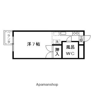 BACKS【207号室】の間取り