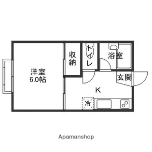 ラインハイム【106号室】の間取り