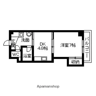 フォーレスト・泉【206号室】の間取り