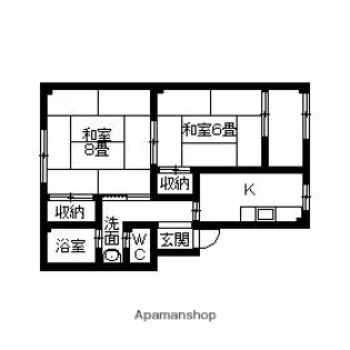 サンライズ中正【302号室】の間取り