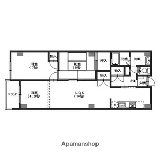 泉野リブライフ【305号室】の間取り