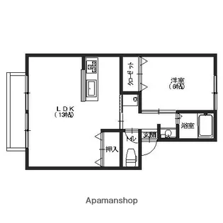 プレジール三池【101号室】の間取り
