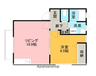 グランシャリオ【205号室】の間取り