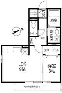 アンアトリエ【108号室】の間取り