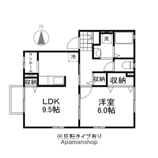 ウィルモア長土塀【101号室】の間取り