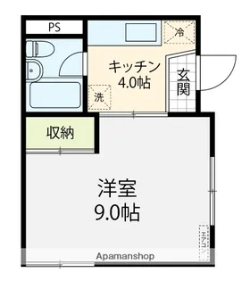 越田コーポ【A号室】の間取り