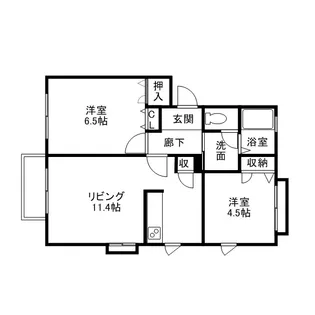 ビーンズ【201号室】の間取り