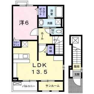 クラール【2階】の間取り