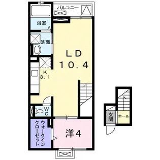 グレープハウス【4階】の間取り
