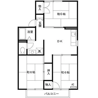 パレーシャル太陽【2階】の間取り
